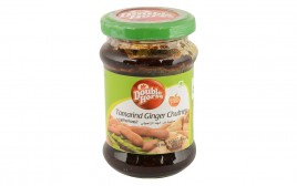 Double Horse Taramind Ginger Chutney   Glass Jar  150 grams